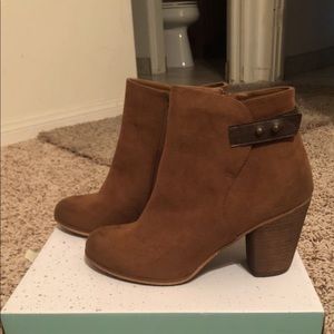 Brown booties boots size 7.5 Nordstrom